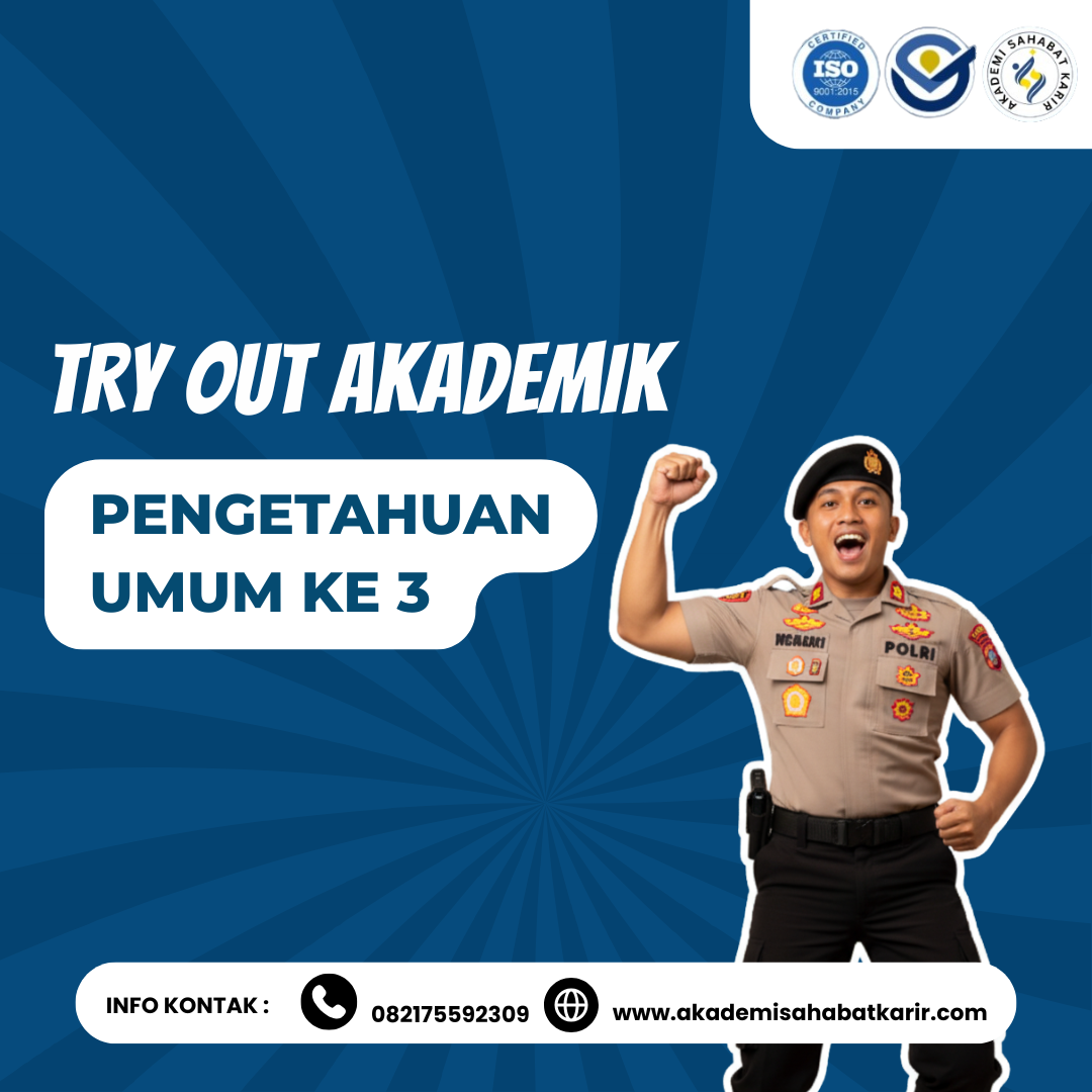 TRY OUT AKADEMIK PENGETAHUAN UMUM 3